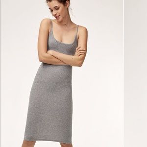 Wilfred Free Olive Ribbed Dress